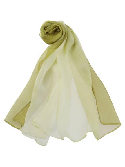 Allegra K- Chiffon Gradient Color Long Wrap Scarf