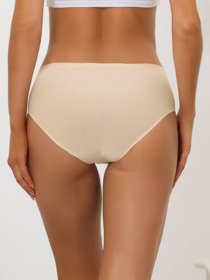 Allegra K- Unlined Elastic Waist Brief Panties