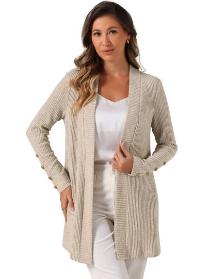 Allegra K - Fall Open Front Cardigan Outwear