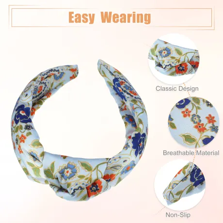 Unique Bargains- Casual Floral Knotted Headband