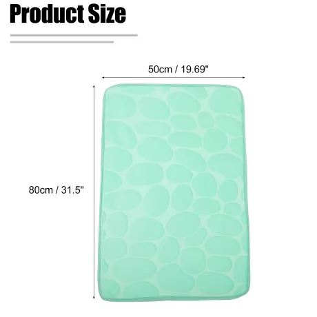 Unique Bargains- Cobblestone Pattern Bathroom Rug Mat