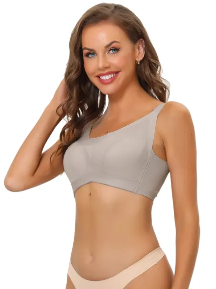 Allegra K- Full Coverage Mesh Underwire Bra