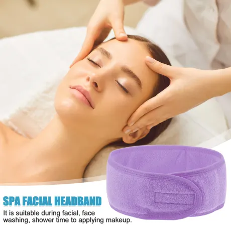 Unique Bargains- 4 Pcs Soft Spa Headband Hair Bands