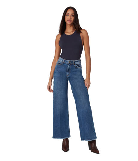 Lola Jeans MILAN-DIS High Rise Wide Leg Jeans