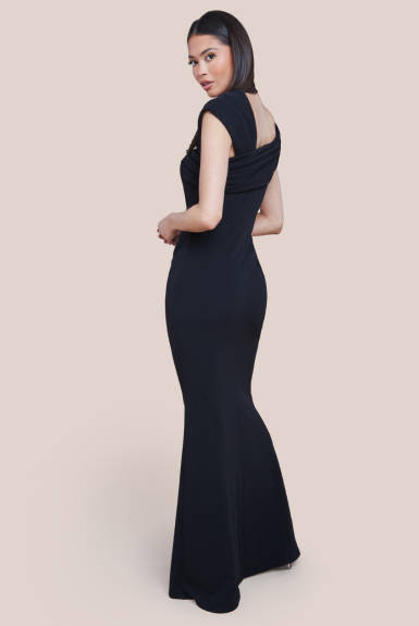 Goddiva - One Shoulder Evening Maxi Dress