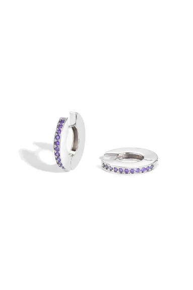 Classicharms-Adara Zirconia Hoop Earrings