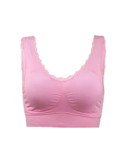 Allegra K- coussins amovibles sans fil gilet de sommeil Tops Bra