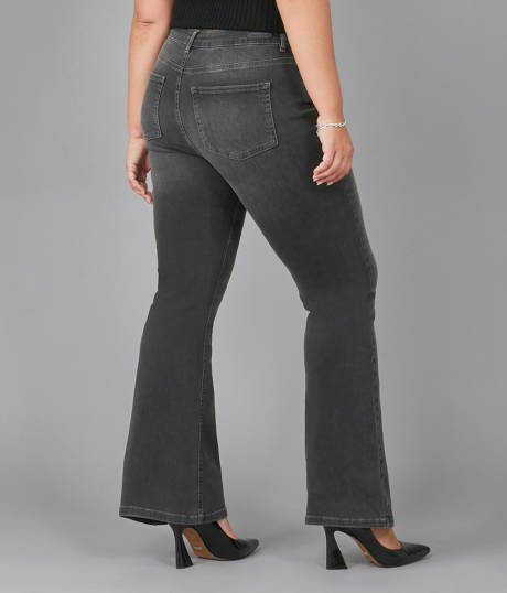 Lola Jeans ALICE-GMS High Rise Flare Jeans (Plus Size)