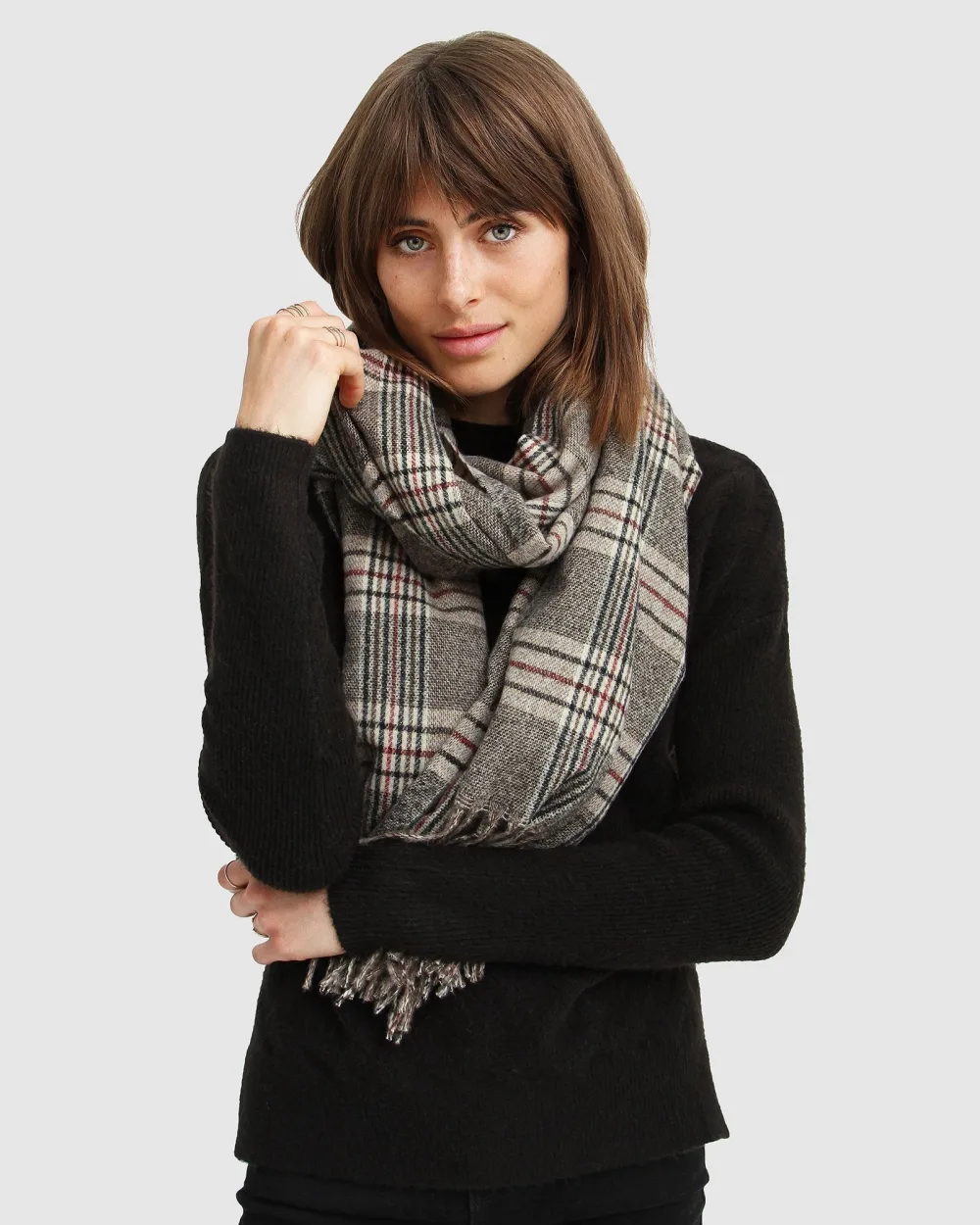 BELLE&BLOOM-  Aspen Plaid Scarf