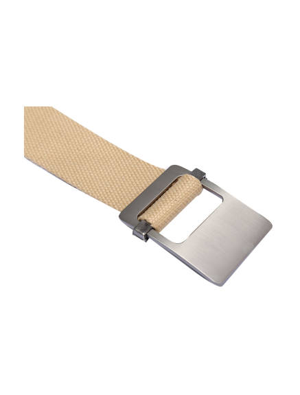 Unique Bargains- Unisex Canvas Web Belt with Metal Slide Buckle