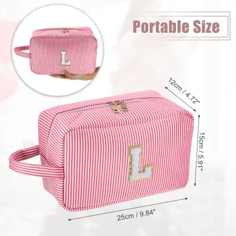 Unique Bargains- Letter L Cosmetic Travel Makeup Bag Organizer