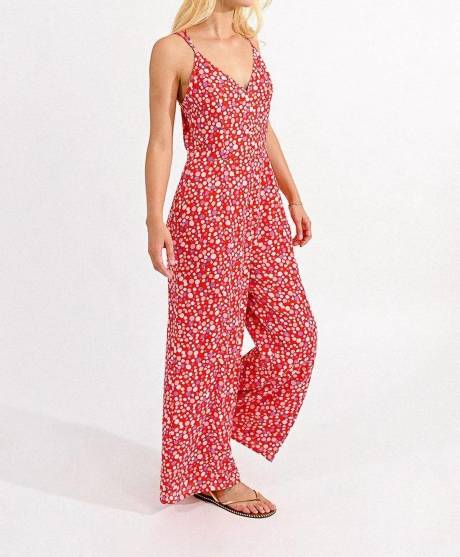 MOLLY BRACKEN - Strappy Printed Jumpsuit