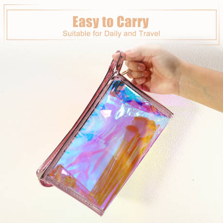 Unique Bargains- Clear Makeup Bag Toiletry Travel Storage PVC