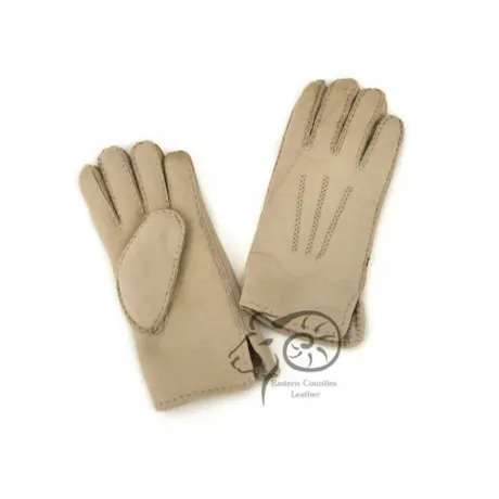 Eastern Counties Leather - Womens/Ladies 3 Point Stitch Detail Sheepskin Gloves