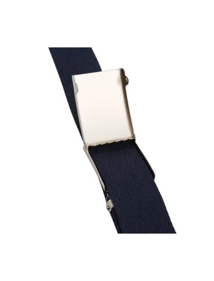 Unique Bargains- Ceinture réglable en toile unisexe avec boucle coulissante