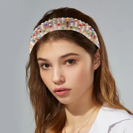 Unique Bargains- Crystal Embellished Rhinestone Bling Hairband