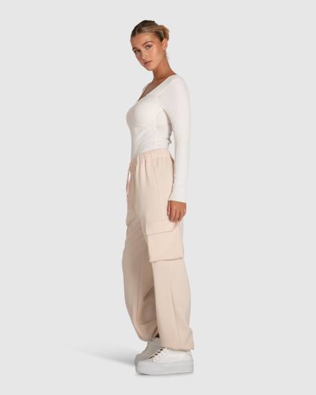 Belle & Bloom Perfect Match Cargo Trackpants - Blush