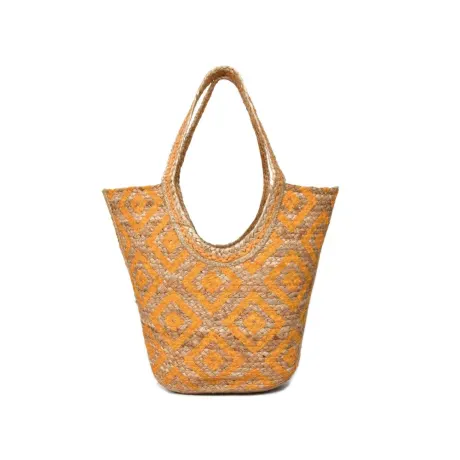 Aaron Leather Goods - Sac fourre-tout en jute biologique Eco Luxe Tote