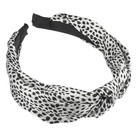 Unique Bargains- Bandeau imprimé guépard à nœud supérieur