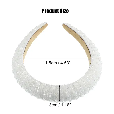 Unique Bargains- Crystal Embellished Rhinestone Bling Hairband