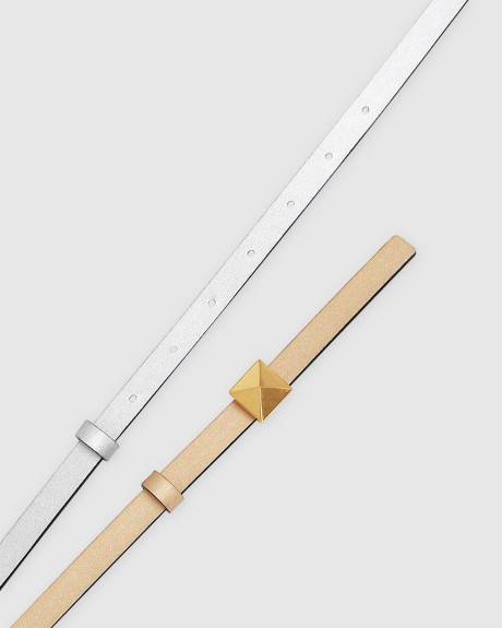 Belle & Bloom Cleopatra Pyramid Stud Leather Belt