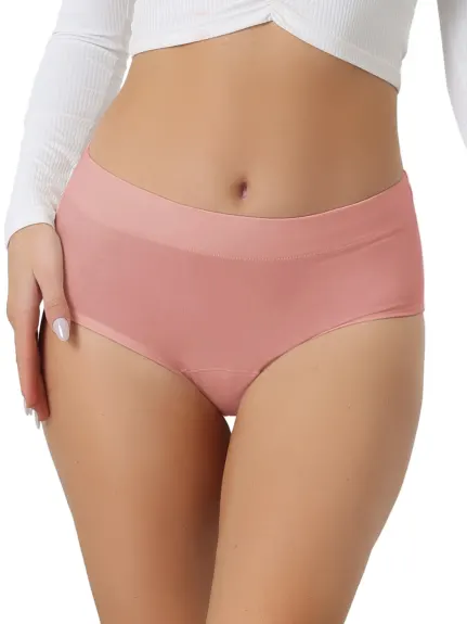 Allegra K- Breathable Cotton 3 Layers High Waist Panties