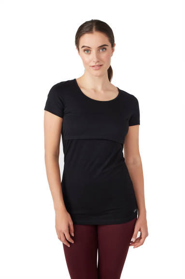 Nia Short Sleeves Round Neck Nursing Top - Modern Eternity Maternity