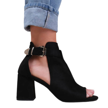 Where's That From - Wheres That From Womens/Ladies Lisa Suede Open Toe Wide Block Heel Sandals