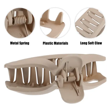 Unique Bargains - Plastic Basic Solid Hair Claws