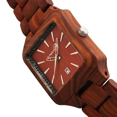 Earth Wood - Arapaho Bracelet Watch w/Date - Khaki/Tan