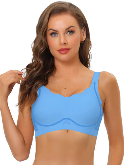 Allegra K- Wireless Full Coverage No Show Bralette