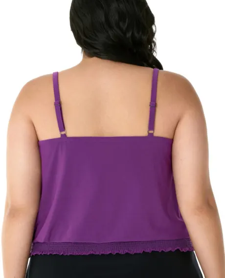 Magicsuit - Plus Size Justina Blouson Tankini Top