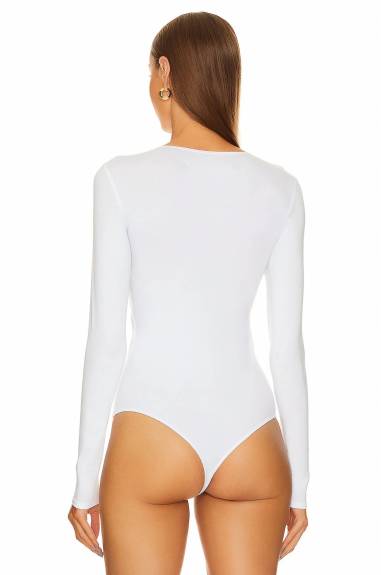 Enza Costa - Luxe Knit L/s V-Neck Bodysuit