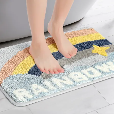 PiccoCasa- Cute Colorful Stylish Funny Bathroom Rug 16" x 24"