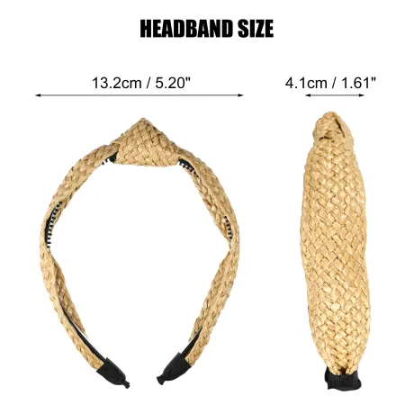 Unique Bargains - Bandeau noué en paille des Fêtes