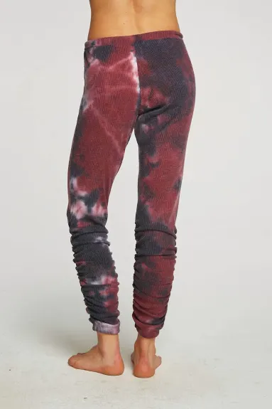 Chaser - Rpet Love Rib Shirred Jogger/blackberry Tie Dye