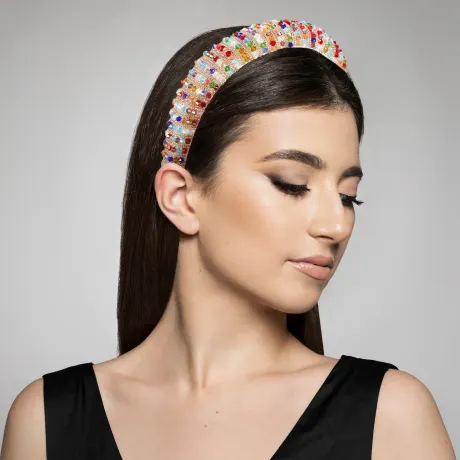 Unique Bargains- Crystal Embellished Rhinestone Bling Hairband