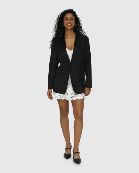 Head To Head Tuxedo Jacket - Black