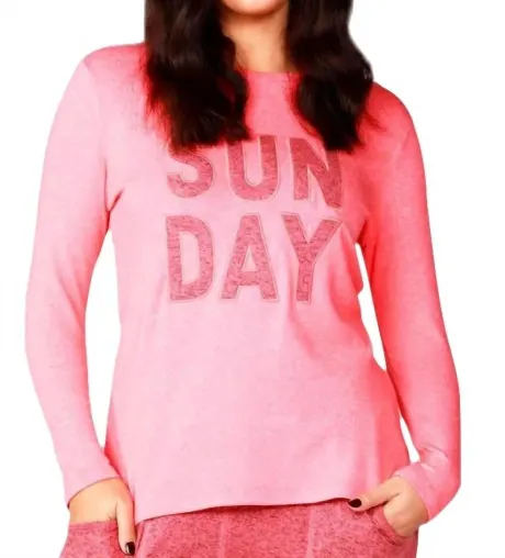 french kyss - Long Sleeve Sunday Crew Top