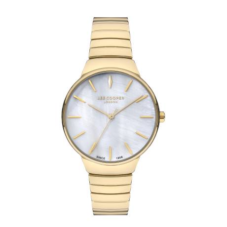 LEE COOPER-Montre Dames Doré 35mm Cadran Blanc