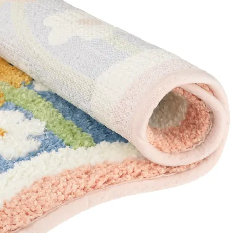 PiccoCasa- Washable Non Slip Extra Thick Quick Dry Bath Rugs 16" x 24"