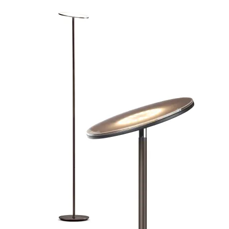 Sky Flux Led Torchiere Floor Lamp With Adjustable Head And 3 Color Temperature Options