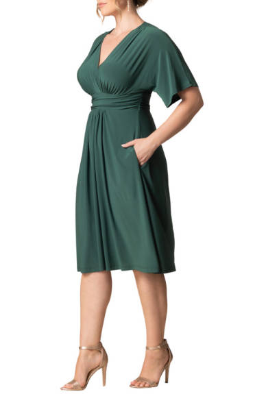 Kiyonna Gia Midi Dress with Pockets (Plus Size)