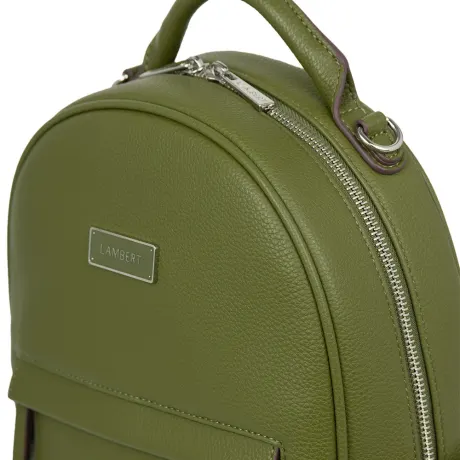 Lambert - Le Maude - Sac à dos 3-en-1 en cuir vegan olive