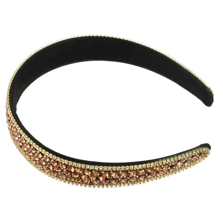 Unique Bargains - Bandeau décontracté à la mode en strass