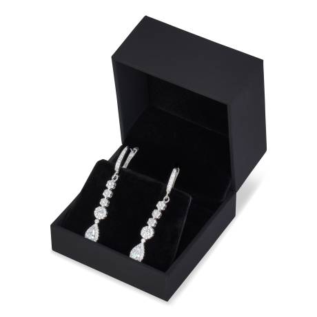 Club Rochelier 3A Cubic Zirconia Geometric Minimalist Earrings