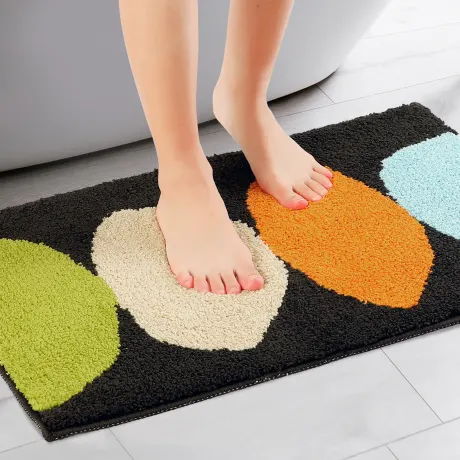 PiccoCasa- Soft Non Slip Mat Quick Dry Microfiber Washable Bath Rugs 20" x 32"