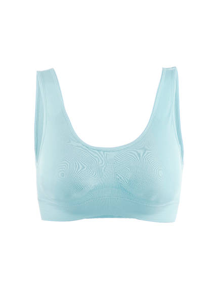 Allegra K- Removable Pads Seamless Wirefree Sleep Vest Top Bra