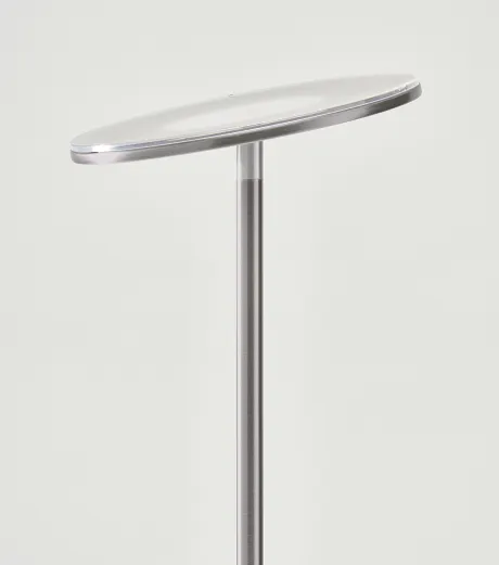 Sky Led Torchiere Floor Lamp With Adjustable Head Brushed