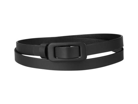 Allegra K- Thin Nonporous Waist Plus Size Rectangle Buckle Belt